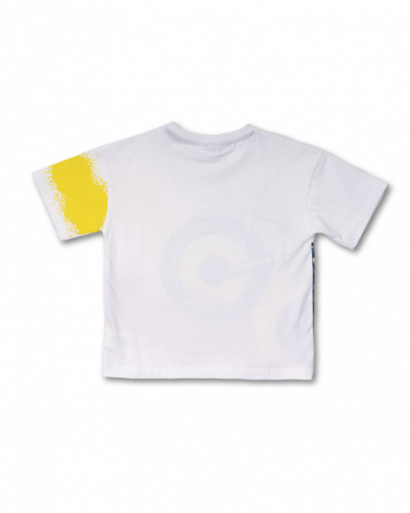 T-shirt da motociclista in maglia bianca per bambino All Terrain