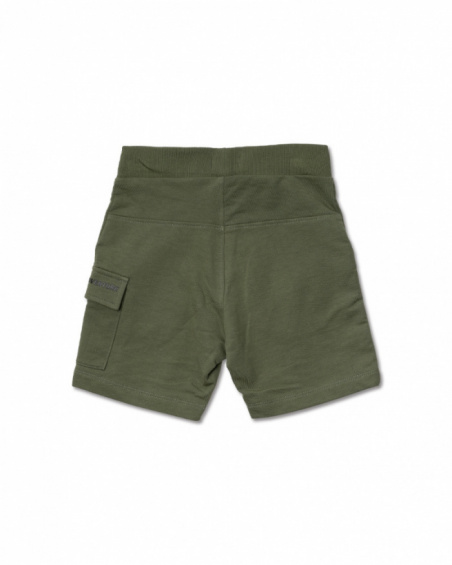 Bermuda kaki in maglia per bambino Desert trail