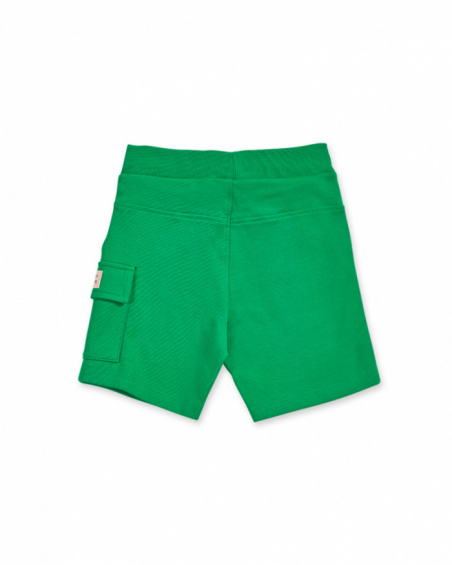 Bermuda in maglia verde per bambino The coast