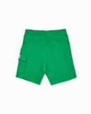 Bermuda in maglia verde per bambino The coast