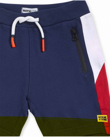 Bermuda blu rosso bianco bambino Il tuo gioco