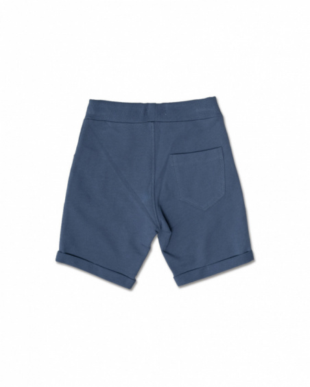 Bermuda Frank in maglia blu navy bambino Basics Boy