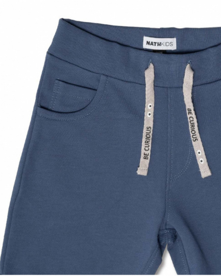 Bermuda Frank in maglia blu navy bambino Basics Boy