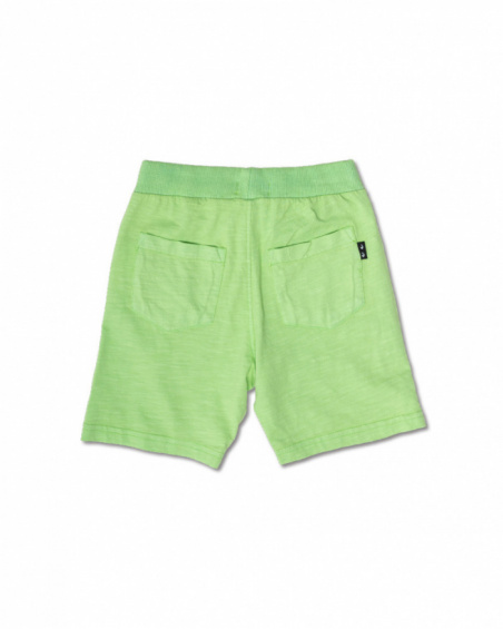 Bermuda in maglia verde per bambino di Urban Activist