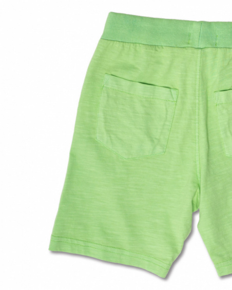 Bermuda in maglia verde per bambino di Urban Activist