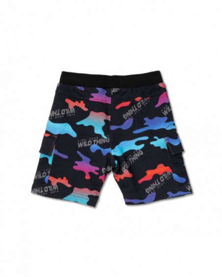 Bermuda in maglia stampata per bambino Wild thing