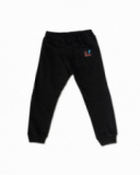 Pantalone lungo nero in maglia per bambino Wild thing Pantalone lungo nero in maglia per bambino Wild thing