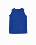 Canotta in jersey blu per bambino The coast