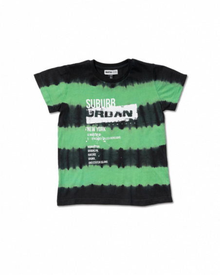 T-shirt tie dye verde per bambino Urban Activist