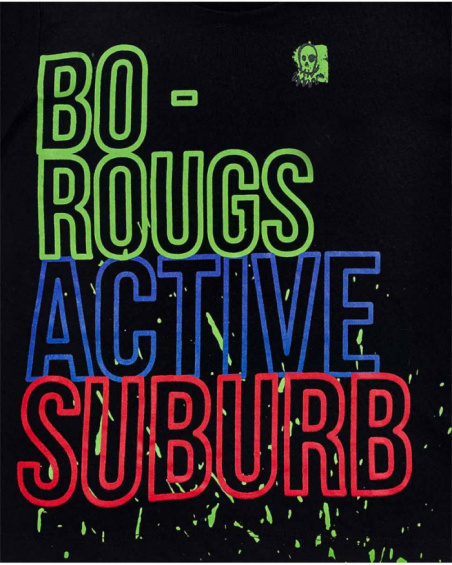 T-shirt nera in maglia per bambino Urban Activist