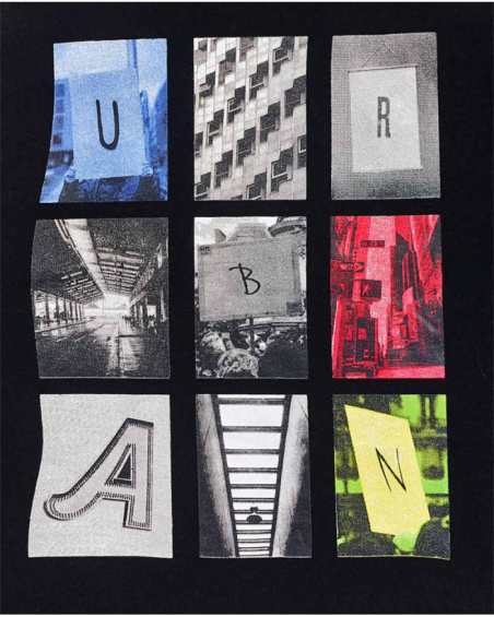 T-shirt urbana in maglia nera per bambino Urban Activist