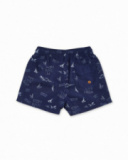 Bermuda stampati blu navy per bambino The coast