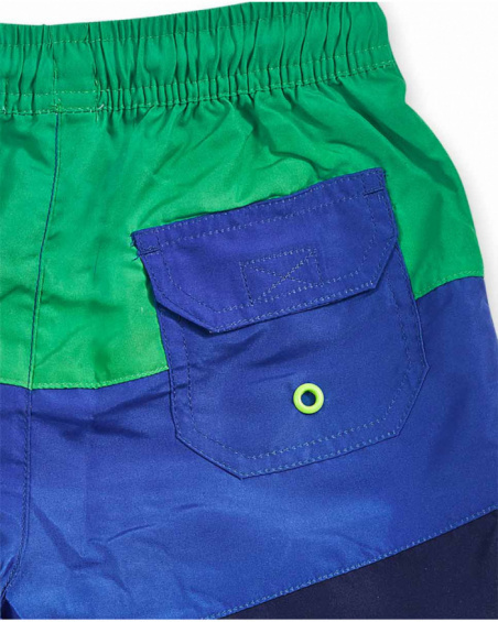 Costume da bagno a righe per bambino The coast