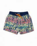 Bermuda stampa blu per bambino Beach Days