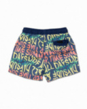 Bermuda stampa blu per bambino Beach Days