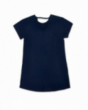 Abito in maglia blu per bambina Bad influencer