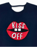 Abito in maglia blu per bambina Bad influencer