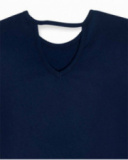 Abito in maglia blu per bambina Bad influencer