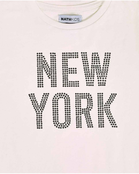 Abito in maglia tulle bianco nero per bambina One day in NYC