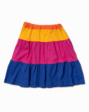 Gonna lunga in maglia a righe per bambina Full Bloom