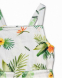 Tuta piatta bianca da bambina Oasis