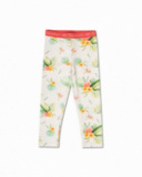 Leggings lunghi bianchi in maglia per bambina Oasis