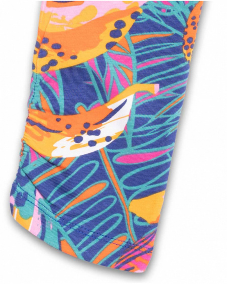 Leggings lunghi in maglia per bambina Full Bloom