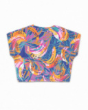 T-shirt da bambina in jersey stampato Full Bloom