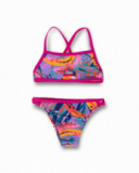 Bikini stampato da bambina Full Bloom