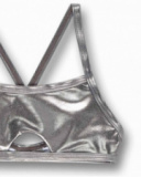 Ragazza in bikini argento metallizzato Un giorno a New York