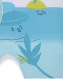 Tutina bianca in maglia per bambino Turtles