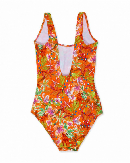 Maillot de bain orange à imprimé Eco-Safari Maillot de bain orange à imprimé Eco-Safari