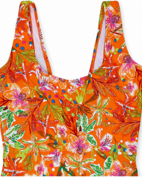 Maillot de bain orange à imprimé Eco-Safari Maillot de bain orange à imprimé Eco-Safari