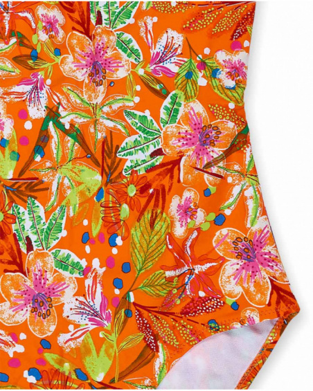 Maillot de bain orange à imprimé Eco-Safari Maillot de bain orange à imprimé Eco-Safari