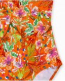 Maillot de bain orange à imprimé Eco-Safari Maillot de bain orange à imprimé Eco-Safari