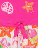 Robe en maille popeline fushia Seashell girl