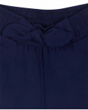 Short en maille bleu marine pour fille Basics Kids