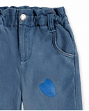 Pantalon long en maille bleu pour fille Holidays