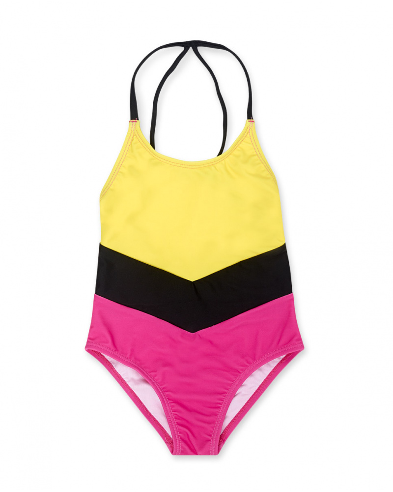 Costume da bagno multicolore per bambina Rebel Girl