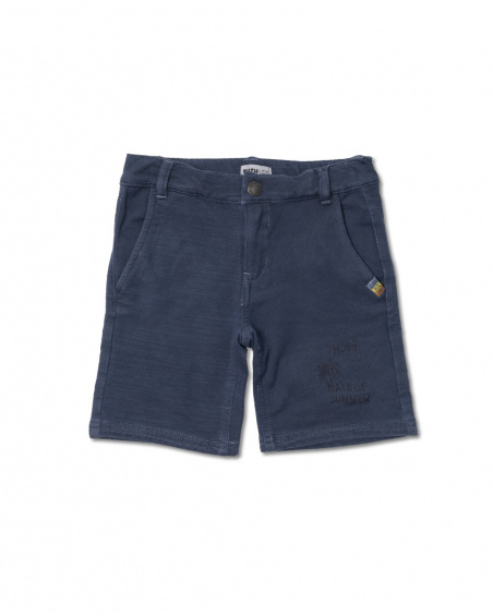 Bermuda Beach Days in maglia blu da bambino