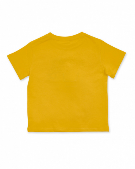 T-shirt Park Life arancione in maglia per bambino