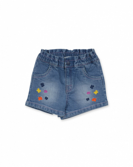 Pantaloncini piatti da bambina di colore blu Park Life