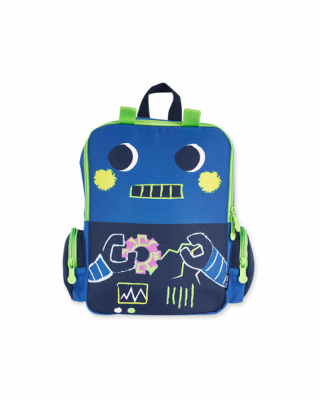 Zainetto blu da bambino Robot Maker