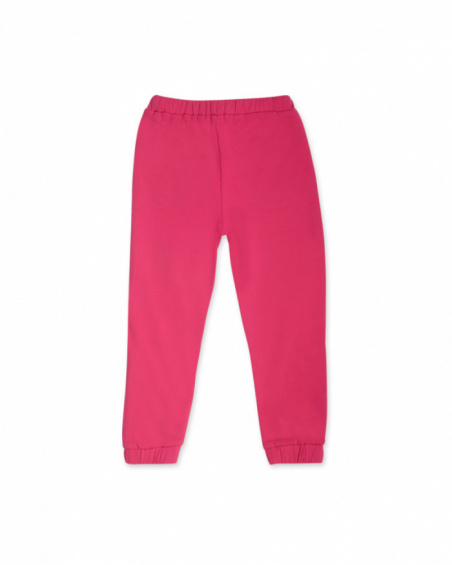 Pantalone rosa in felpa per bambina Besties