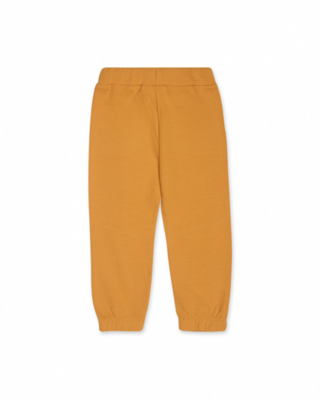 Pantalone giallo in maglia fantasia per bambino My Troop