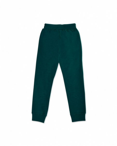 Pantalone verde in felpa per bambino New Era