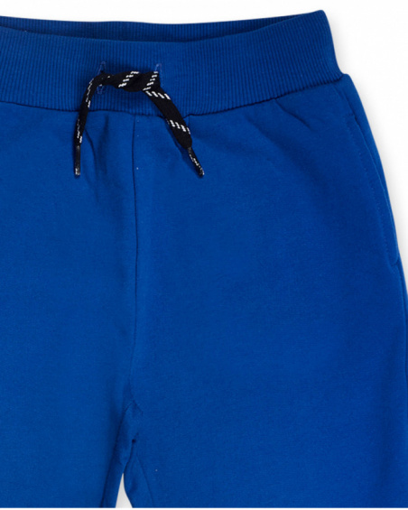 Pantalone in felpa blu per bambino Nice Price