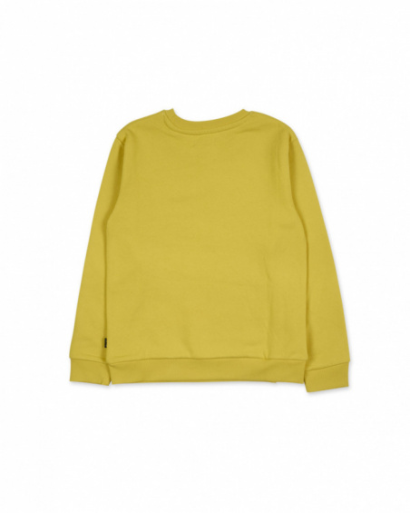 Felpa gialla in maglia per ragazzi della collezione Alterverse
