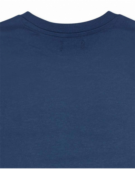 T-shirt blu in maglia bambino della collezione Creative Minds