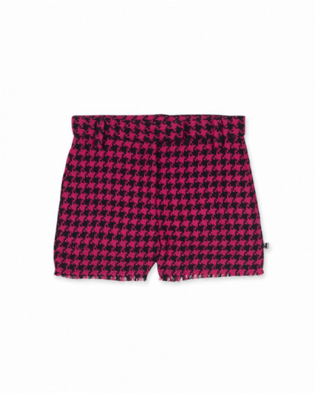 Pantaloni piatti rosa per bambina della collezione Dark Romance
